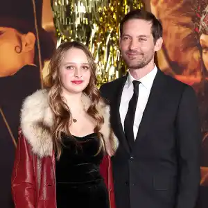 Feature Tobey Maguire Brings Daughter Ruby 16 to Babylon Premiere