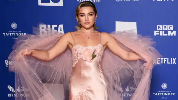 Florence Pugh Twirls in Tulle