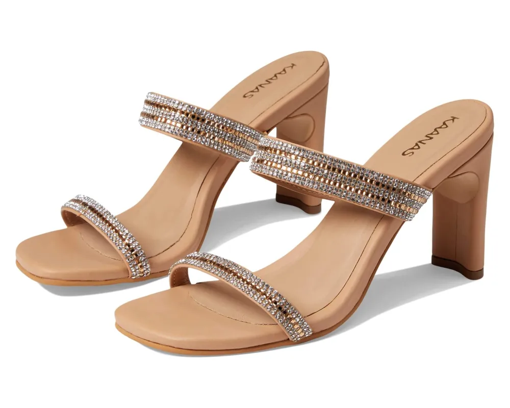 KAANAS Celine Double Diamond Band Heel