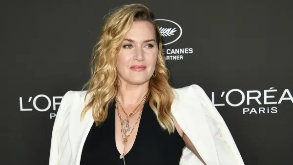 Kate Winslet Wants Women To Embrace Their Beauty in Their 40s white blazer