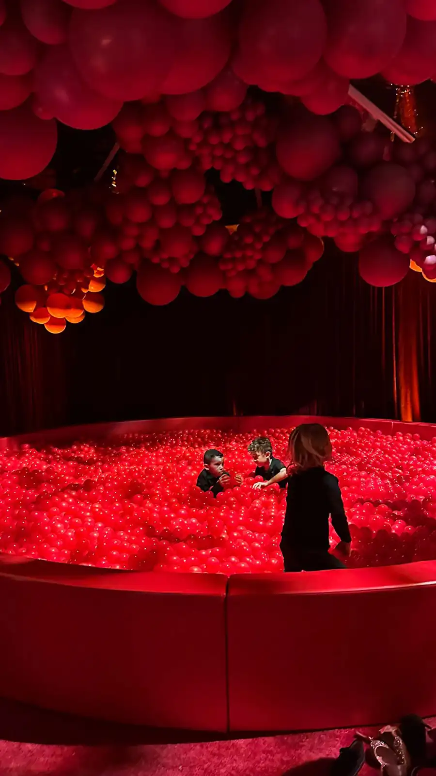 Ladies in Red! Inside the Kardashian-Jenner Christmas Eve Party- Sia Performance, Ball Pit and More - 225