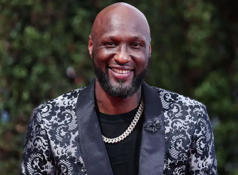 Lamar Odom’s ‘Sex, Drugs and Kardashians’ Documentary Revelations patterned black and grey suit