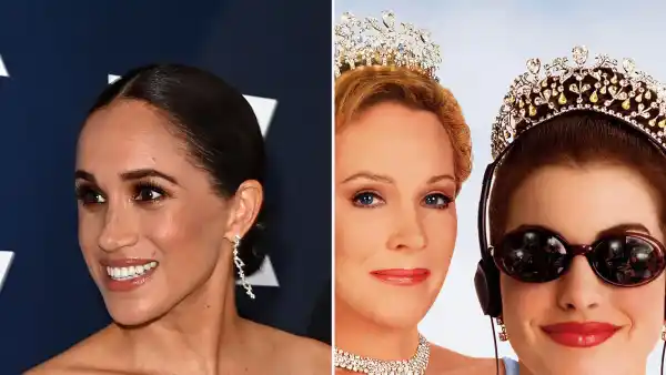 Meghan Markle Compares Learning Royal Protocol to 'Old' Movie 'The Princess Diaries' whit off the shoulder dress