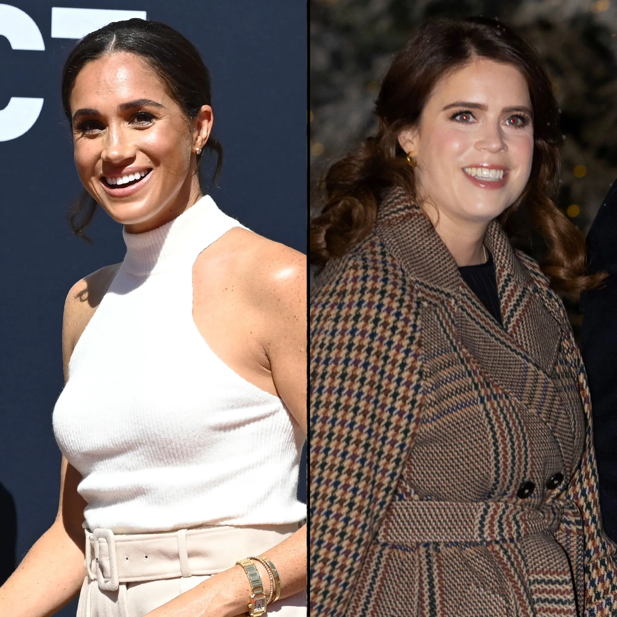 Meghan Markle and Princess Eugenie Have an ‘Unbreakable Bond’ herringbone coat