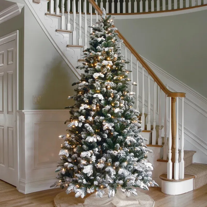 Mercury Row&reg; Artificial Fir Frosted Christmas Tree with Lights