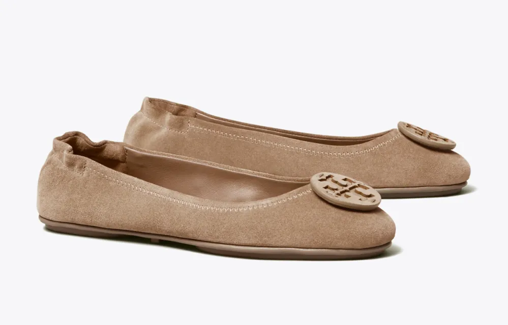 Minnie Travel Ballet Flat, Suede