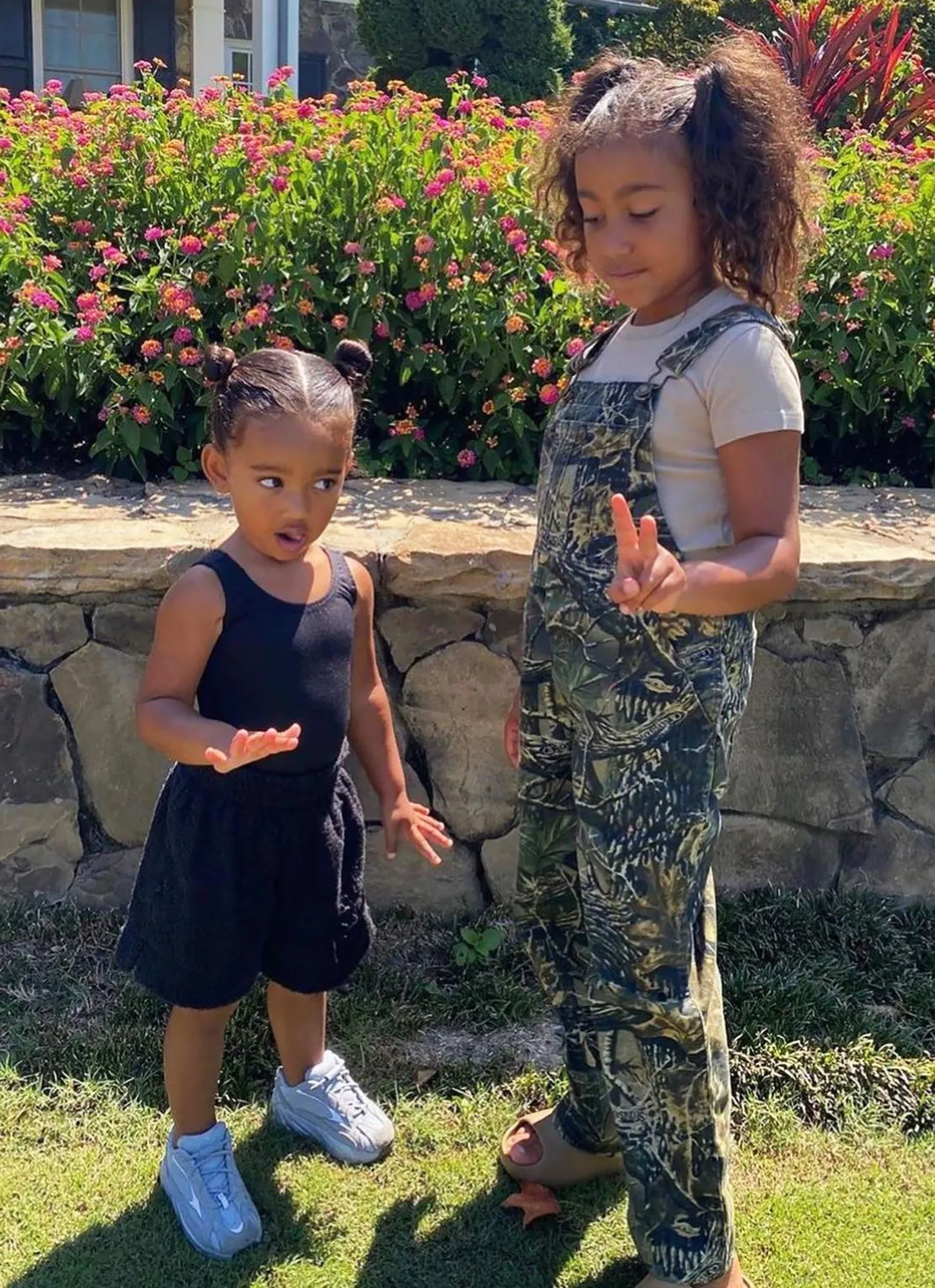 North West Transforms Sister Chicago, 4, 'Into Me' in Sweet TikTok Video: Watch the Clip overalls