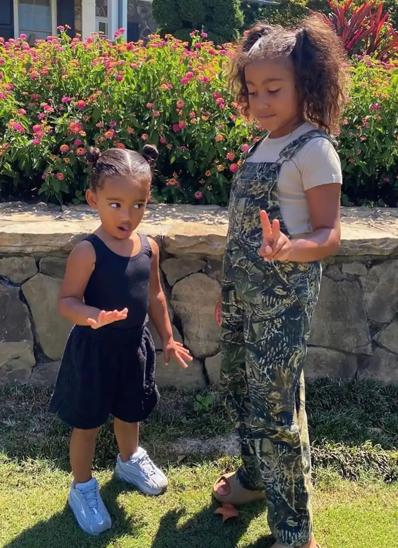 North West Transforms Sister Chicago, 4, 'Into Me' in Sweet TikTok Video: Watch the Clip overalls