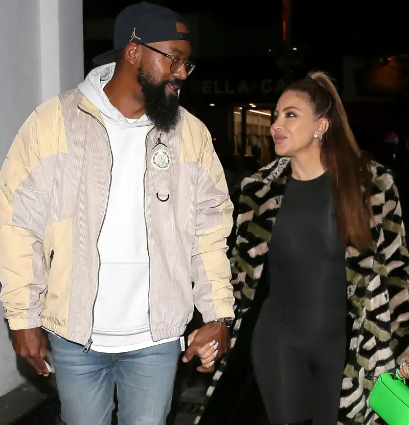 Larsa Pippen and Michael Jordan’s Son Marcus Jordan’s Relationship Timeline tan coat