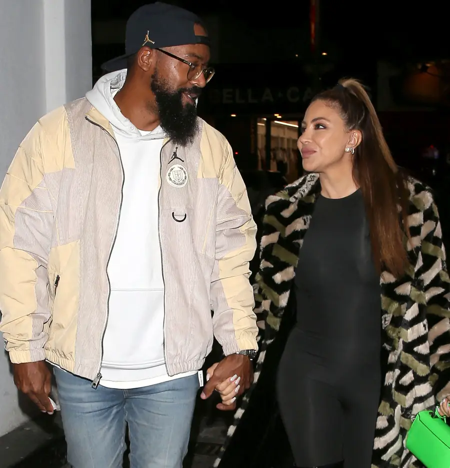 Larsa Pippen and Michael Jordan’s Son Marcus Jordan’s Relationship Timeline tan coat
