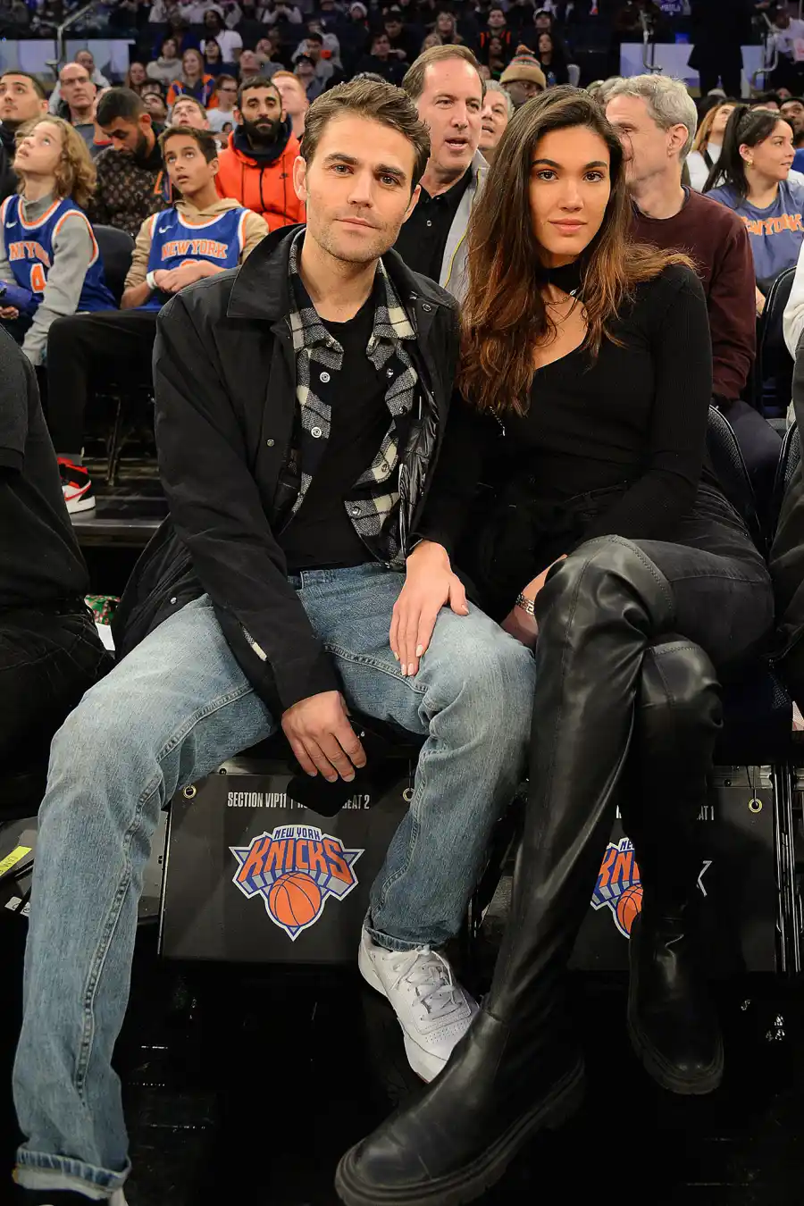 Paul Wesley's Dating History- Torey DeVitto, Ines de Ramon, Natalie Kuckenberg and More - 527 Philadelphia 76ers v New York Knicks, USA - 25 Dec 2022