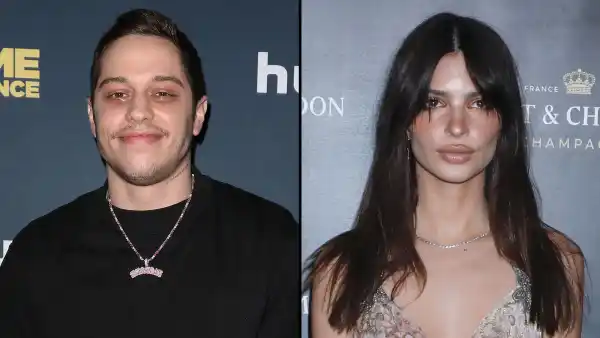 Pete Davidson Takes Sister Casey to Knicks Game After Emily Ratajkowski Is Spotted Kissing Artist Jack Greer ballet pink dress
