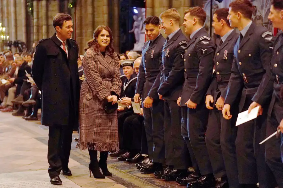 Prince George and Princess Charlotte Match Their Parents at Princess Kate's Christmas Concert - 254 Princess Eugenie and Jack Brooksbank Christmas carol service at Westminster Abbey, London, UK - 15 Dec 2022