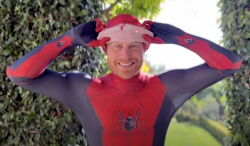 Prince Harry Sends Video Message to Military Children &mdash; Dressed Up as Spider-Man!