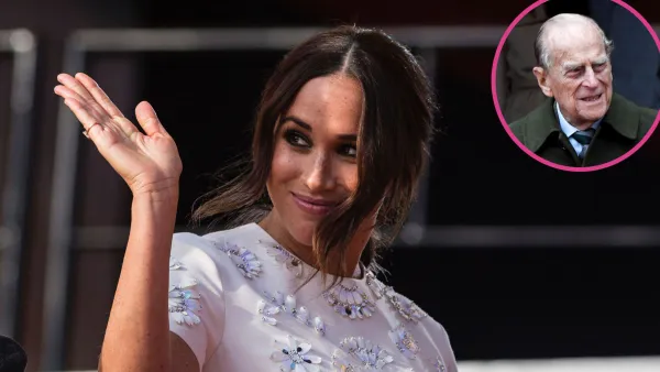 Prince Philip Couldn't Hear Meghan Markle at 1st Christmas With Royals: She Had His 'Bad Ear' beaded white dress