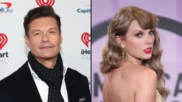Ryan Seacrest Recalls NYE Mishap Where Taylor Swift Ended Up With His Equipment gold dress
