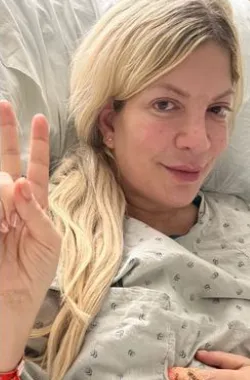 Tori Spelling Reveals She&rsquo;s in the Hospital After Having a &lsquo;Hard Time Breathing,&rsquo; Slams Haters for Claiming She Was Faking