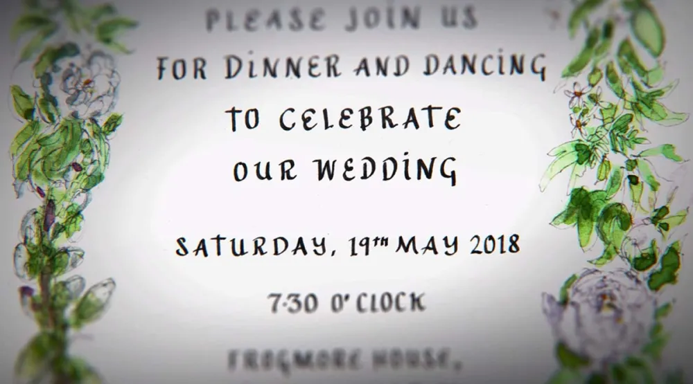 See Prince Harry and Meghan Markle's Adorable Wedding Reception Invite