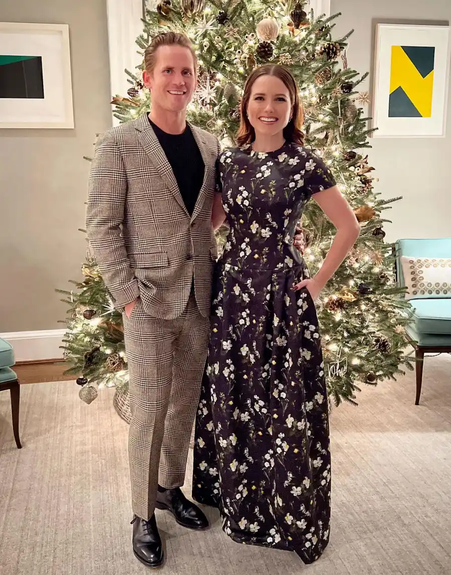 Sophia Bush and Husband Grant Hughes’ Cutest Photos floral black dress