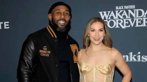 Stephen 'tWitch' Boss Died Days After His 9th Wedding Anniversary With Allison Holker satin gold dress