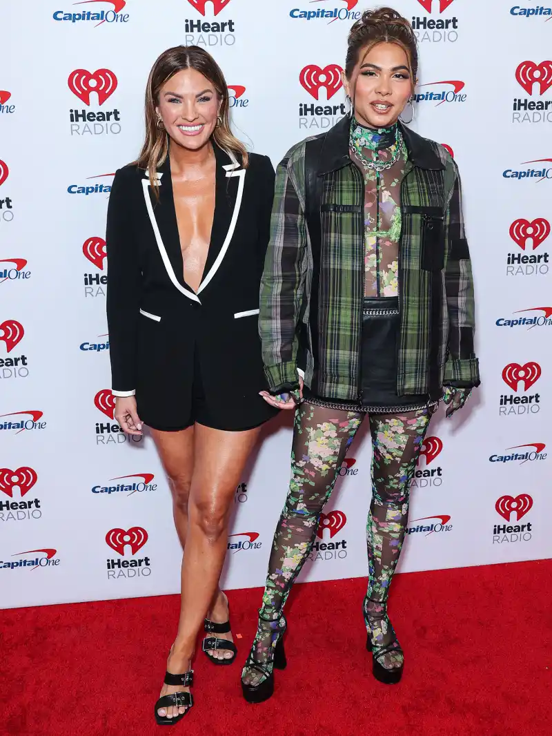 The Hottest Couple Style Moments of 2022- Ciara & Russell Wilson, Plus More - 060 Becca Tilley and Hayley Kiyoko 2022 iHeartRadio Music Festival - Night 2 - Press Room, T-Mobile Arena, Las Vegas, Nevada, United States - 24 Sep 2022