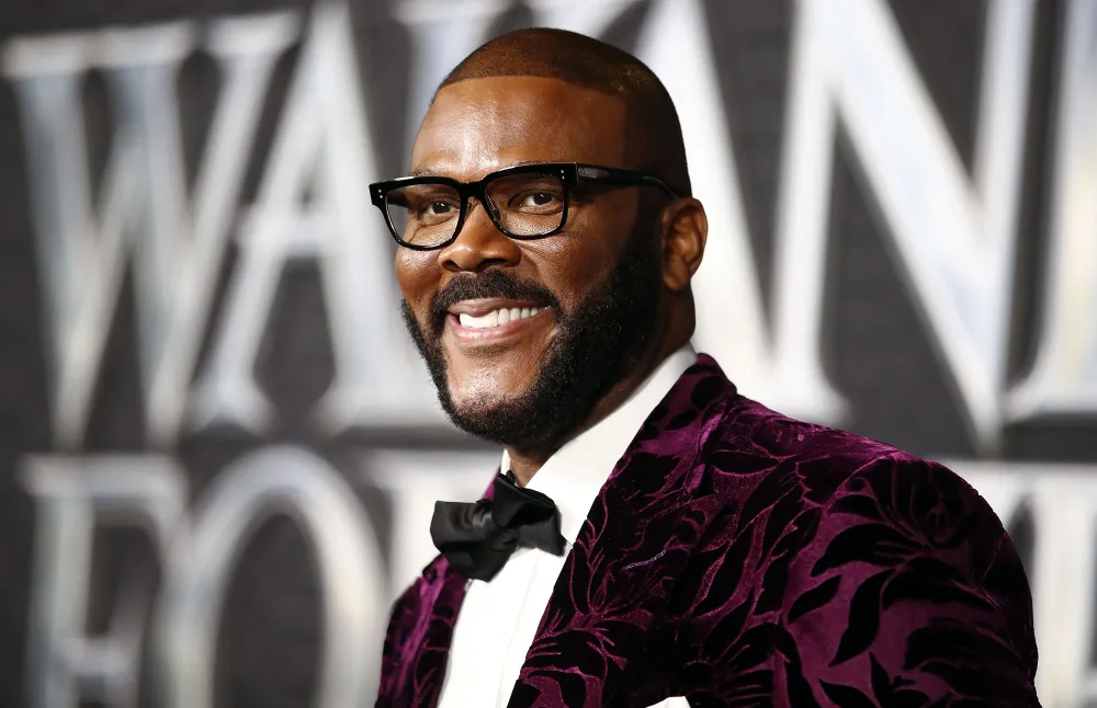 Tyler Perry Considered Turning Down Position as Lilibet&rsquo;s Godfather If He Had to Go to U.K. velvet suit