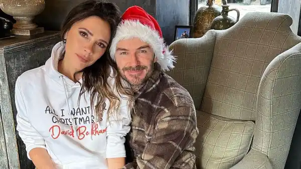 Victoria Beckham in ‘All I Want for Christmas Is David Beckham’ Hoodie - 319