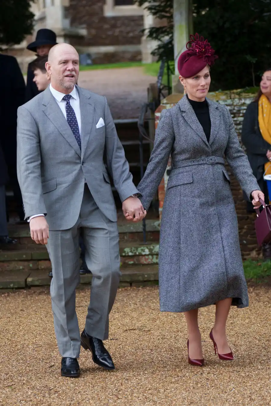 Zara and Mike at Sandringham for christmas