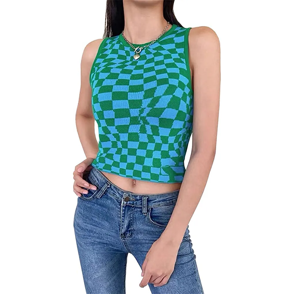 amazon-malianna-checkerboard-top-blue-green