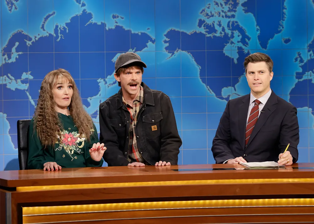 Colin Jost Blushes Over &lsquo;Saturday Night Live' Impression of Scarlett Johansson During 'Weekend Update'