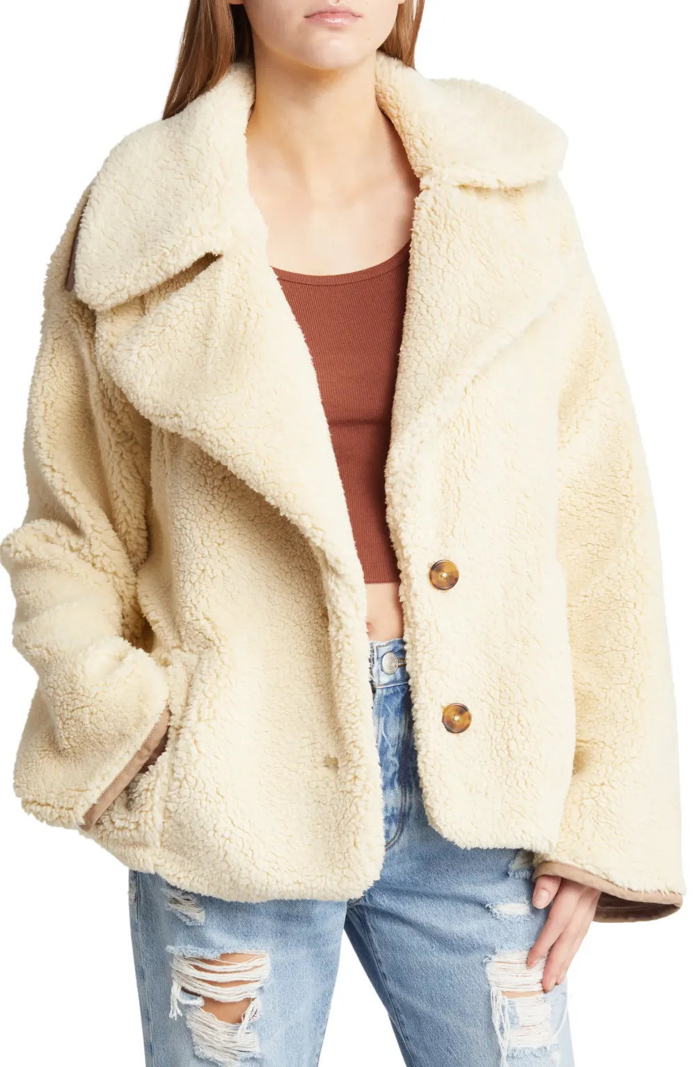Free People teddy jacket