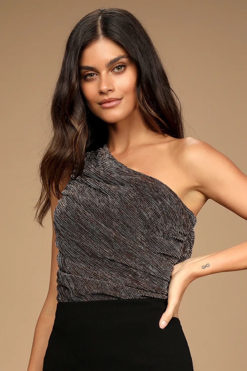 one-shoulder bodysuit