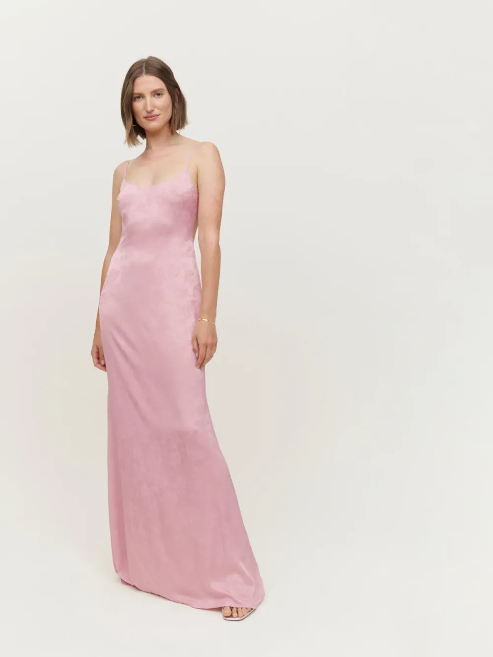 pink maxi dress