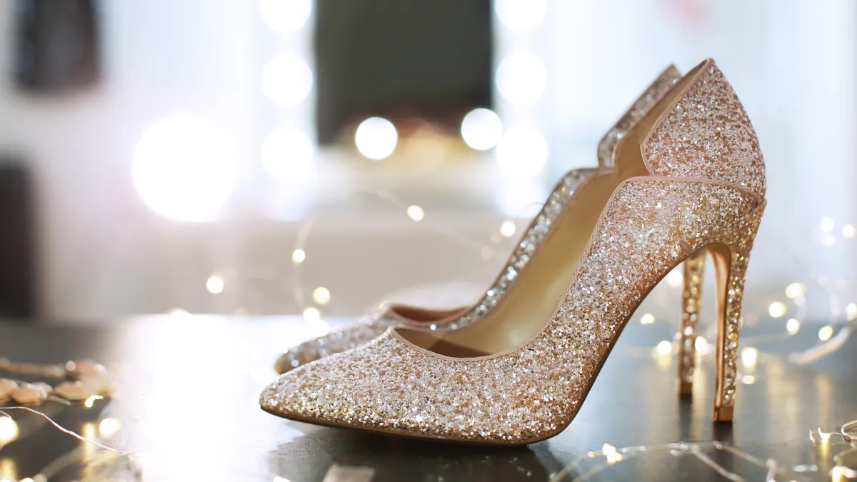 sparkly heels