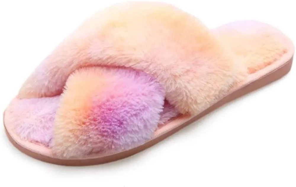 tie-dye slippers