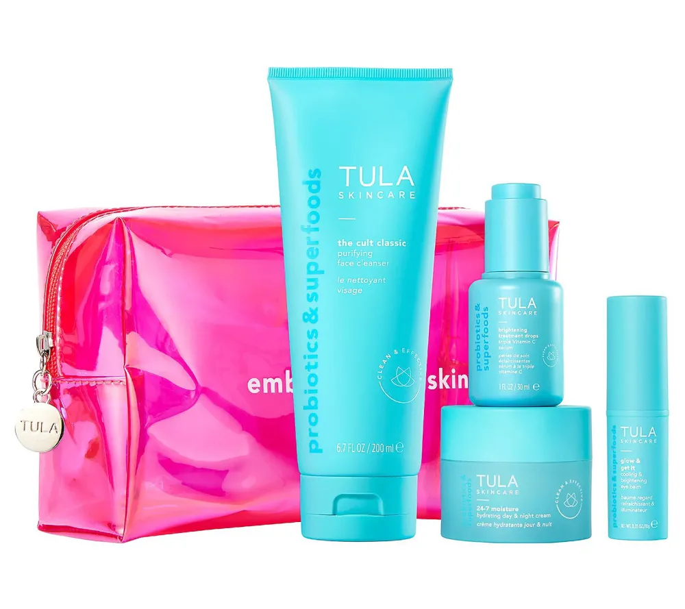 Tula skincare set