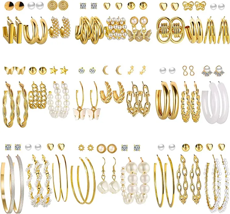 17KM 54 Pair Variety Earring Set