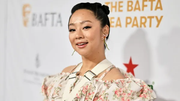 5 Things to Know About 'Everything Everywhere All at Once' Star Stephanie Hsu floral dress
