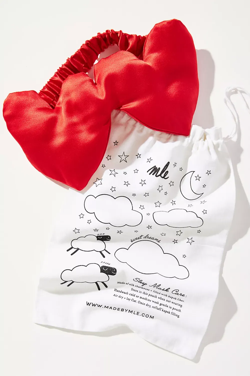 heart-shaped eye mask