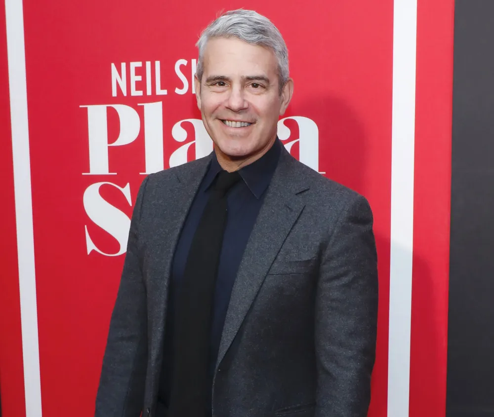 Andy Cohen Shuts Down Report &lsquo;RHONY: Legacy&rsquo; Plans Have Been Scrapped blue shirt
