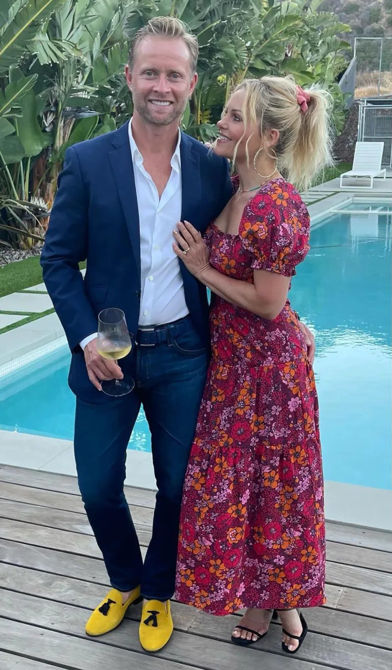 Candace Cameron Bure and Valeri Bure's Relationship Timeline pink floral dress
