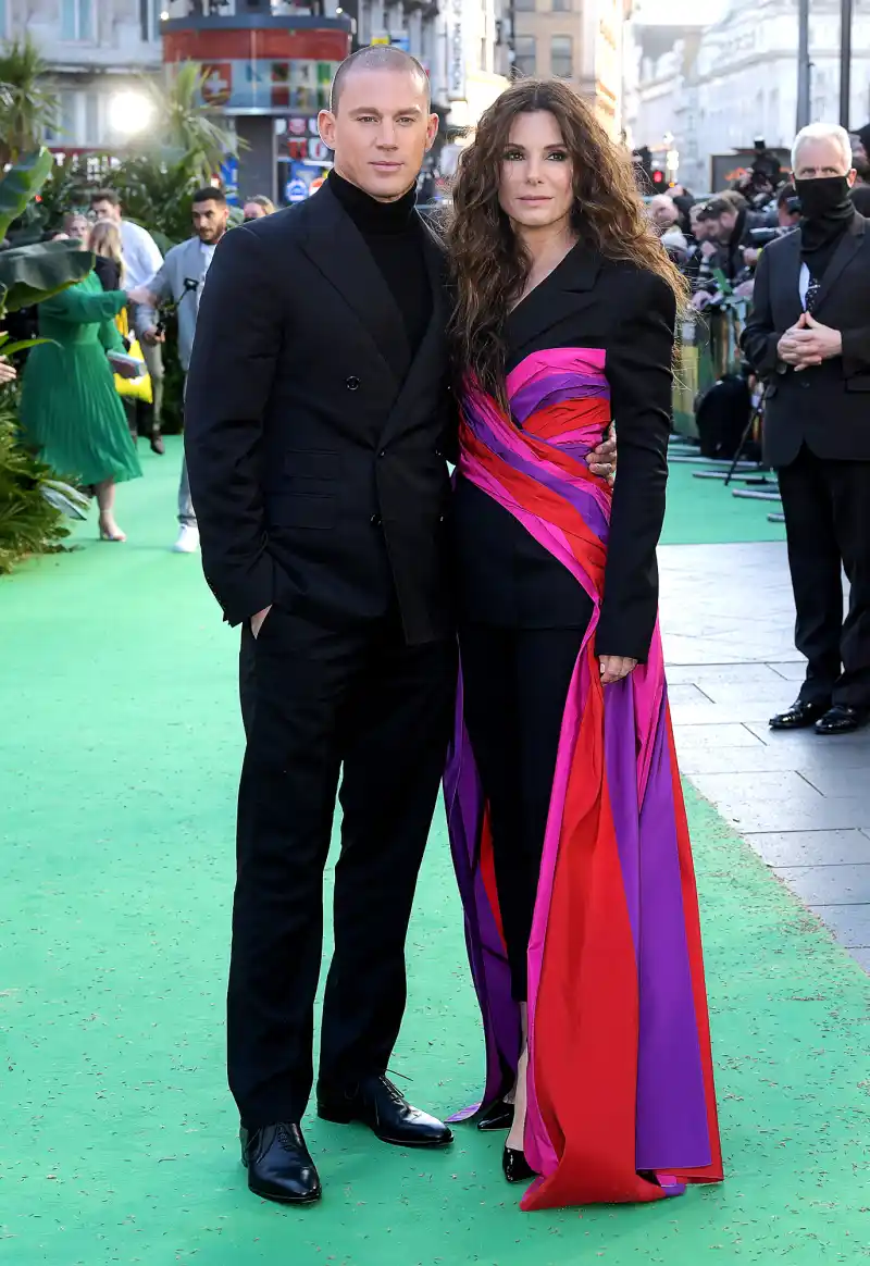 Channing Tatum Reveals His and Sandra Bullock’s Daughters Got Into a School Feud — But Do They Still Have ‘Beef’? - 063 'The Lost City' film screening, London, UK - 31 Mar 2022