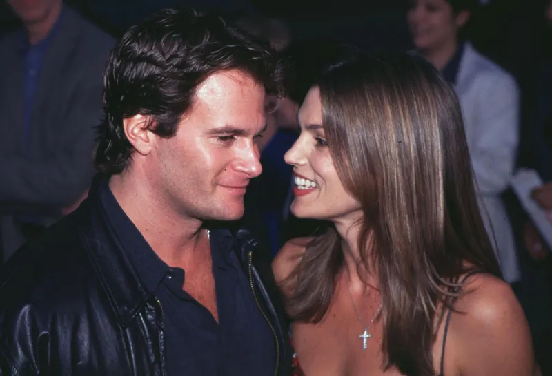 Cindy Crawford and Rande Gerber’s Relationship Timeline cross necklace