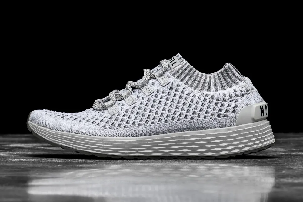 Cool Grey Knit Runner
