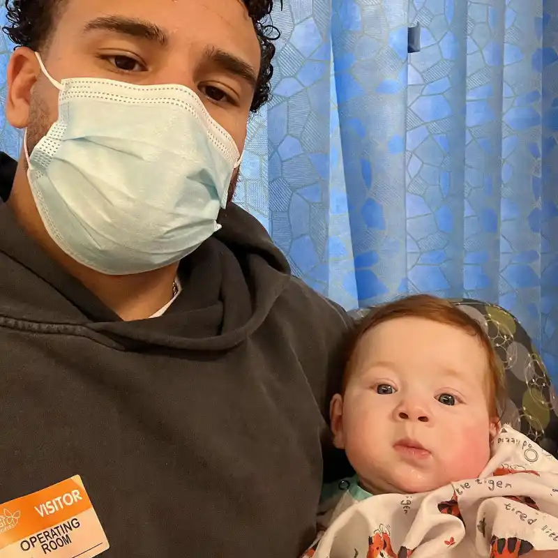 Cory Wharton Asks Fans for Prayers as Daughter Maya, 7 Months, Undergoes Open Heart Surgery mask