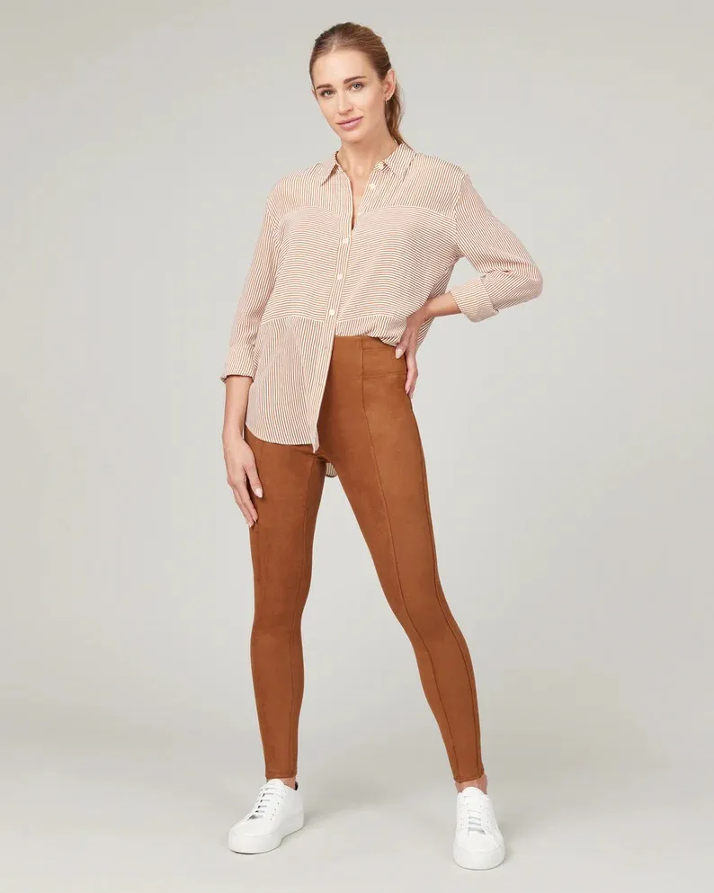 Faux Suede Leggings