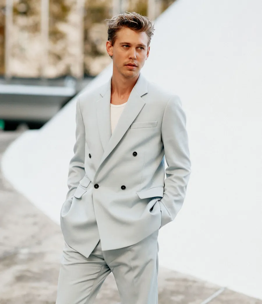 How Does Vanessa Hudgens Tie Into Ex Austin Butler's 'Elvis' Role? Breaking Down the Timeline stone color suit