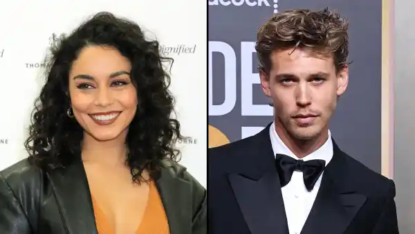How Does Vanessa Hudgens Tie Into Ex Austin Butler's 'Elvis' Role? Breaking Down the Timeline orange dress