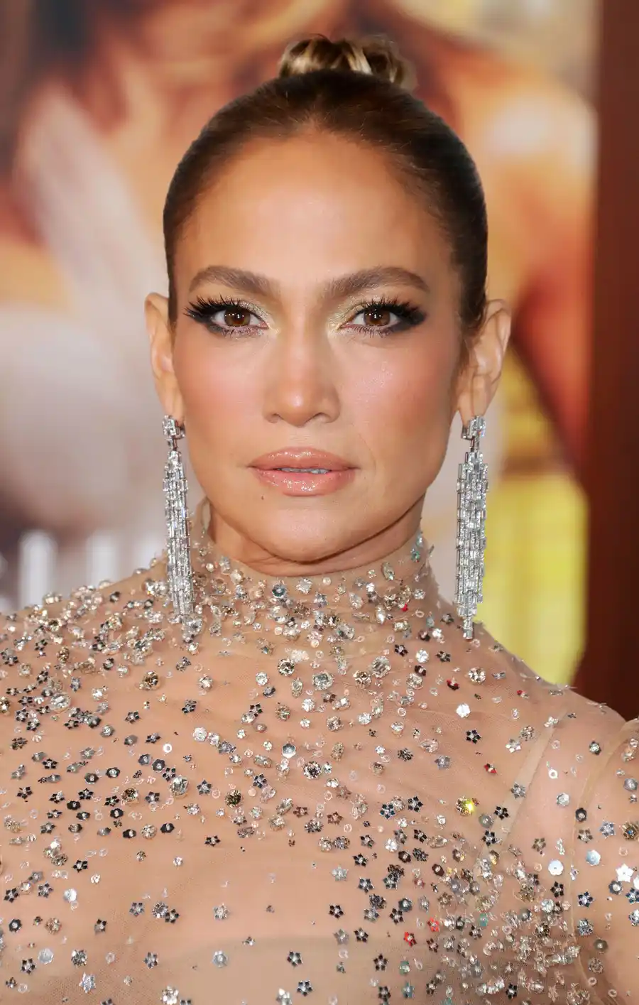 Jennifer Lopez Shotgun Wedding Premiere Valentino Sheer Dress 3