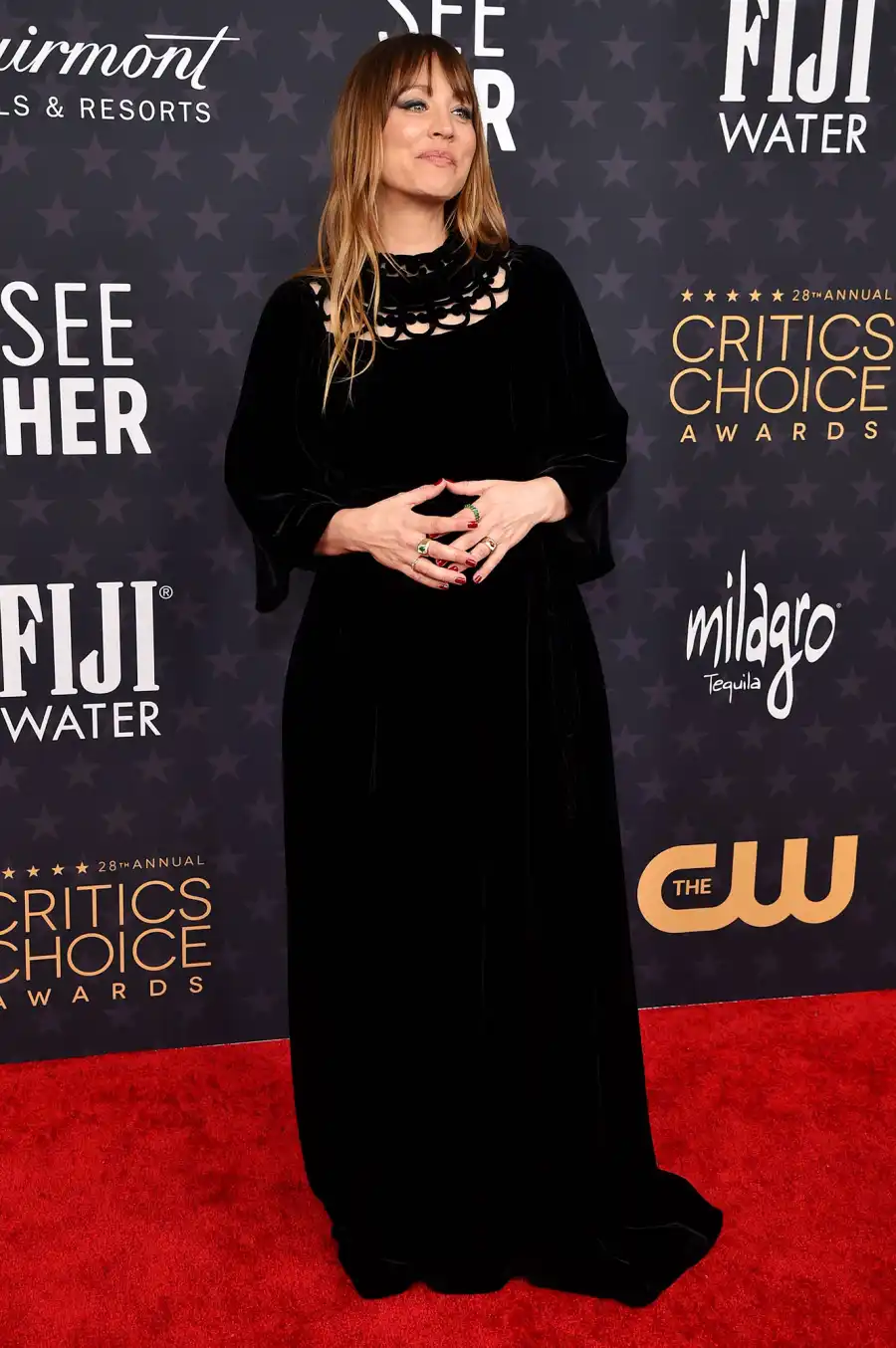 Kaley Cuoco Red Carpet Critics' Choice Awards 2023
